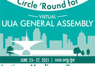 Image advertising the 2021 UUA General Assembly