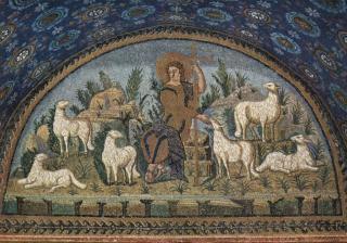 Jesus as the Good Shepherd, Mausoleum of Galla Placidia, Ravenna