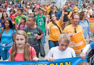 UUs walk in the 2014 People's Climate March, New York City 