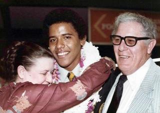 Barack Obama with his grandparents, 1979 
