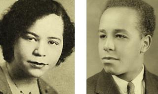 Siblings Marguerite Campbell Davis and the Rev. Jeffrey Campbell,  in 1933.