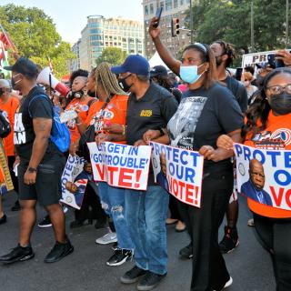 Voting rights march, August 28, 2021, Washington, D.C.