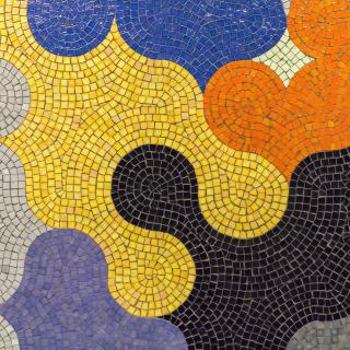 an abstract mosaic tile pattern