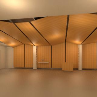 conceptual rendering of the chapel space on the second floor of 24 Farnsworth Street