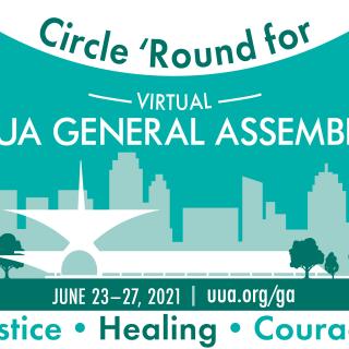 Image advertising the 2021 UUA General Assembly