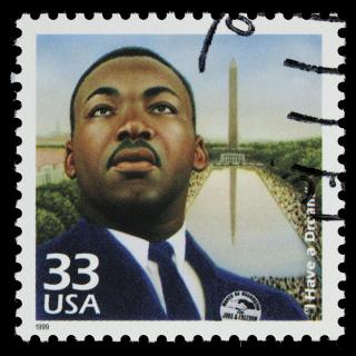 U.S. postage stamp of Martin Luther King, Jr.