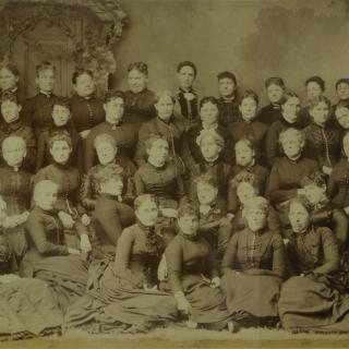 Old photo of a group of women.