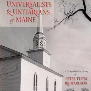 Book cover "Universalists & Unitarians of Maine: A Comprehensive History" (Red Barn Publishing, 2017)