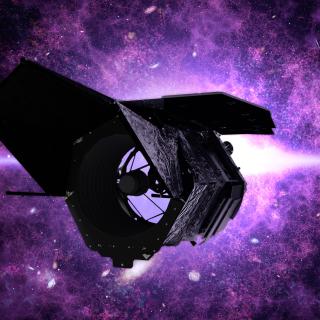 A rendering of the space telescope NASA is naming for Dr. Nancy Grace Roman (1925–2018).