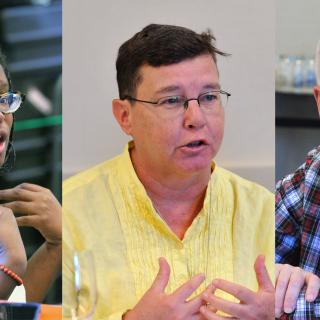 New board members as of June 2016, from left: Elandria Williams, Sarah Dan Jones, and Richard Jacke. 