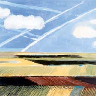 Vapor Trails with Fields by Martyl Langsdorf