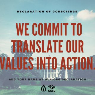 UUA and UUSC: 'We commit to translate our values into action'