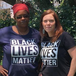 Jolanda Walter and Caitlin Shroyer-Ladeira are part of a group of New Orleans UUs who advocated for restorative justice after two UUA employees were violently robbed in June 2017