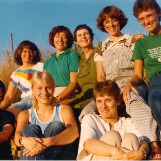   A small group of women in Kansas has been meeting regularly since 1981. Here they are pictured in 1984.