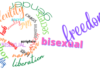 bisexual freedom word cloud