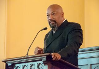 At the start of the teach-in at Allegheny UU Church in Pittsburgh, Pennsylvania, on May 7, the Rev. Deryck Tines offers personal reflections on living with racism and oppression.