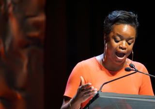 Brittany Packnett delivers the 2018 Ware Lecture to the UUA General Assembly
