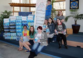 Youth from the Unitarian Universalist Fellowship of Wayne County in Wooster, Ohio, are taking 3,200 bottles of water they collected to Flint, Michigan, this month. 