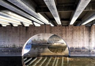 Digital Photograph, iPhone, titled "Under the Bridge"