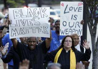 Clergy march for Michael Brown 