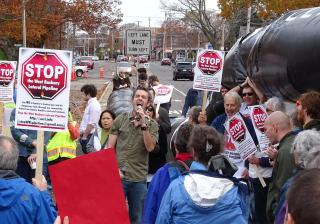 West Roxbury gas pipeline protest.