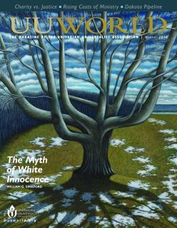 Cover of Winter 2016 UU World Magazine: “Tree of Life,” © 2013 Scott Kahn. Oil on canvas. Private collection/Bridgeman Images