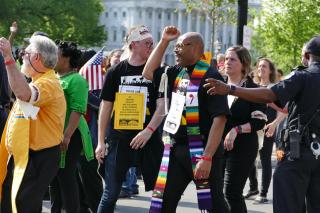 The Rev. Michael J. Crumpler marches with the Poor People's Campaign on May 14, 2018