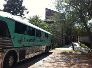 On August 30, the UndocuBus arrived at the Unitarian Universalist Congregation of Asheville, N.C., where riders slept for two nights in the sanctuary and the fellowship hall.