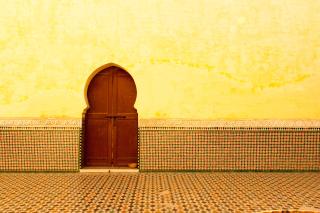 Door, Mausoleum of Moulay Ismail, Morocco