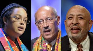 Interim co-presidents of the UUA: Sofía Betancourt, William G. Sinkford, Leon Spencer