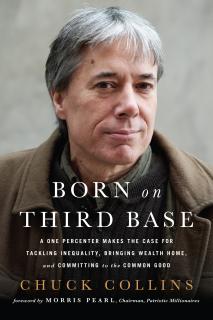 Book cover: "Born on Third Base" by Chuck Collins