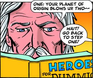 Comic book illustration of Heroman