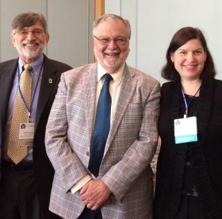 John B. Hooper, Peter Morales, Maria Greene at AHA annual conference in Chicago