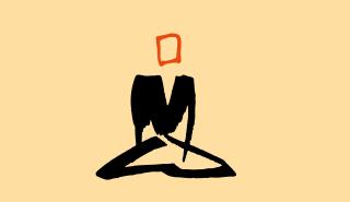 Illustration of a figure meditating