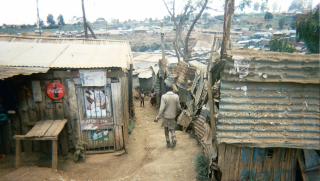 Kibera, Kenya, Africa's largest slum.