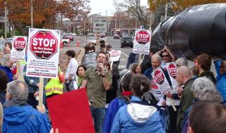 West Roxbury gas pipeline protest.