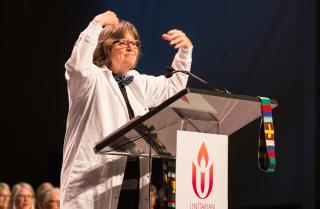 At the 2019 Service of the Living Tradition, the Rev. Lindi Ramsden channels Bill Nye the Science Guy’s recent explicit tirade on climate change