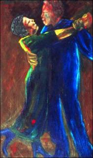 Dancing Joy. © 2005 by Patricia C. Coleman. Acrylic. 18 x 30 inches.