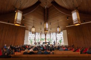 The sanctuary of the First Unitarian Congregation of Ottawa, Ontario, Canada