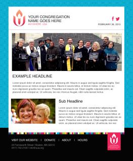 UU email newsletter template example