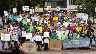 UUs at the September 20 2019 climate strike in Boston.