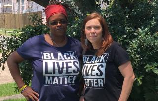 Jolanda Walter and Caitlin Shroyer-Ladeira are part of a group of New Orleans UUs who advocated for restorative justice after two UUA employees were violently robbed in June 2017