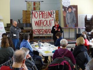 West Roxbury gas pipeline protesters meet at a UU church.