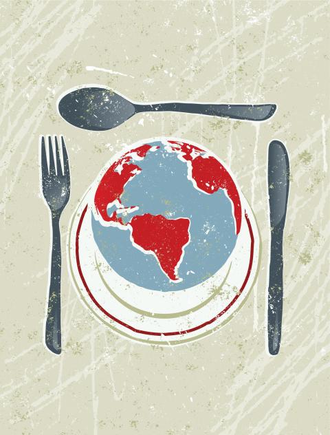 The Earth served on a plate. 